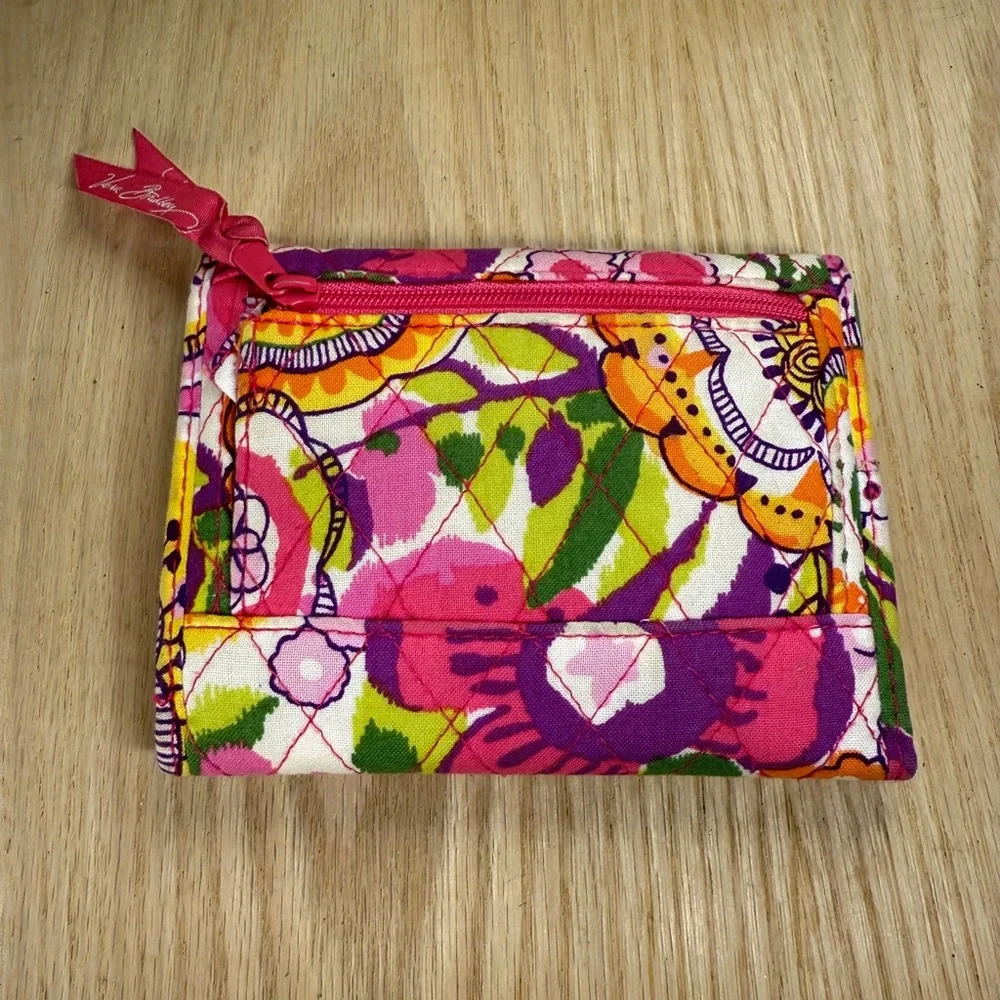 Vera Bradley Tri-Fold Wallet Pink Floral